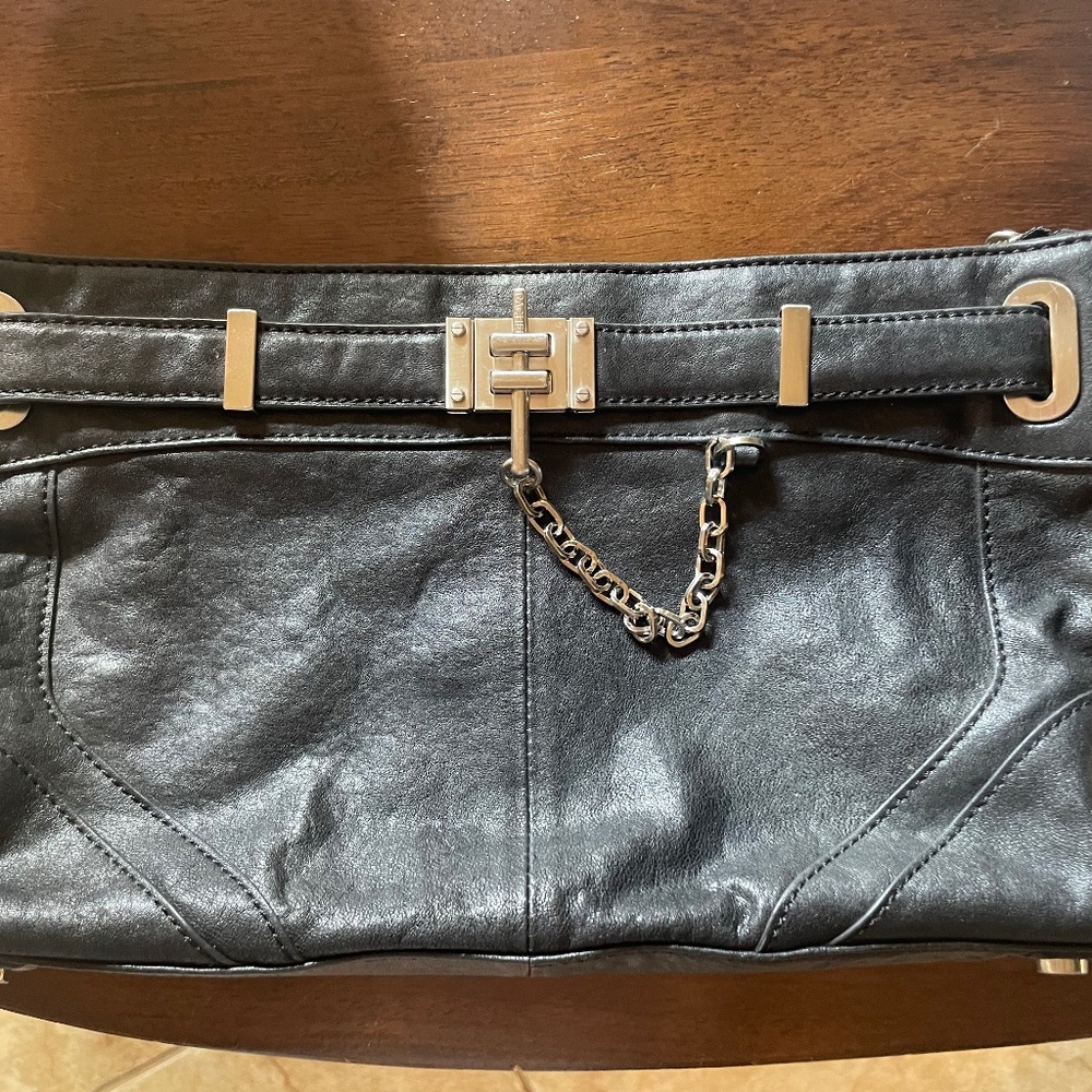 Rachel Zoe leather clutch